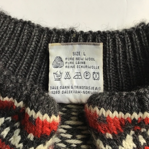 Dale of Norway Great cream colour unisex wool pullover Sz L made in Norway 🇳🇴 - Picture 4 of 6